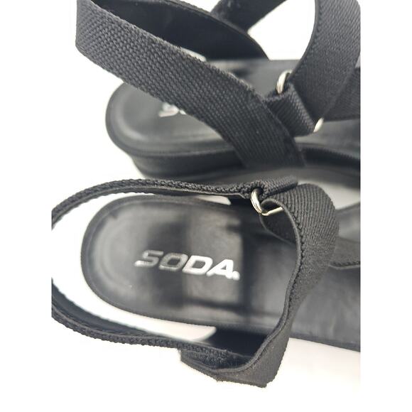 Womens Platform Wedge Heel Open Toe Adjustable Strap Sandals Size 6.5 - Picture 4 of 5